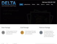 Tablet Screenshot of deltaoutdoorlighting.com